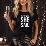 Camiseta Divertido de novias divertido personalizado<br><div class="desc">Diseño de fiesta nupcial moderno y divertido. Personalice la parte posterior con el texto que elija.</div>