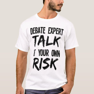 Camiseta Divertido debate experto en el debate luego de hab