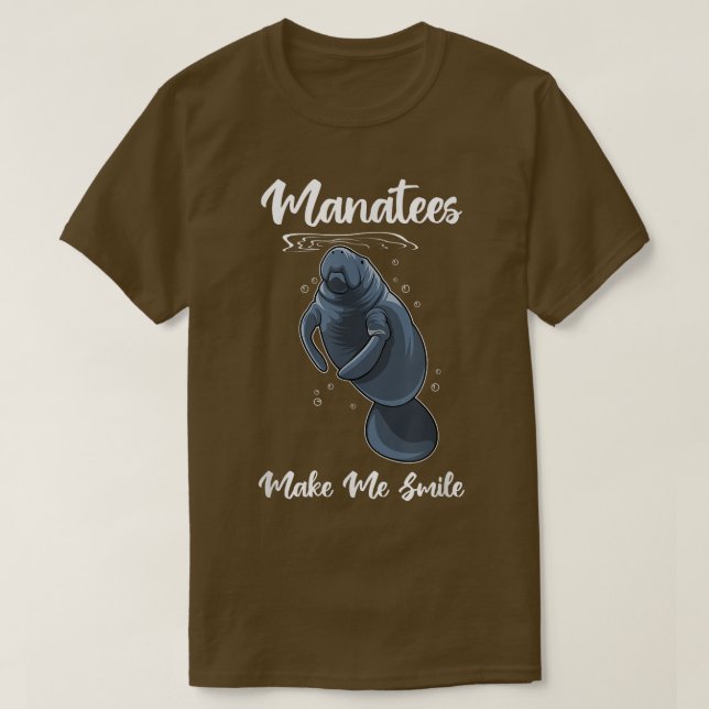 Camiseta Divertido decir que los manatíes me hacen sonreír  (Diseño del anverso)