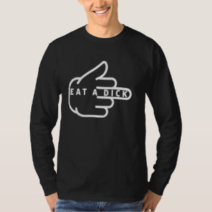 Camiseta Divertido Dedo Medio De Tu Chiste Para Adu