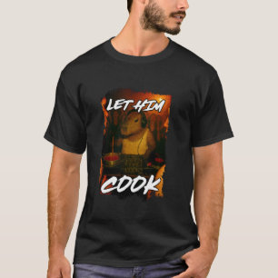 Camiseta Divertido Déjalo Cocinar Capybara DJ Irónico Meme