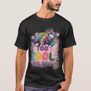 Camiseta Divertido "Demasiado Genial Para Esto" Gato con Es