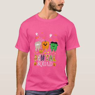 Camiseta Divertido Dental Spooky Squad vetario Denstist Hal