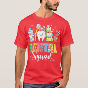 Camiseta Divertido Dental Squad Teeth Toothcel Bunny Dentis