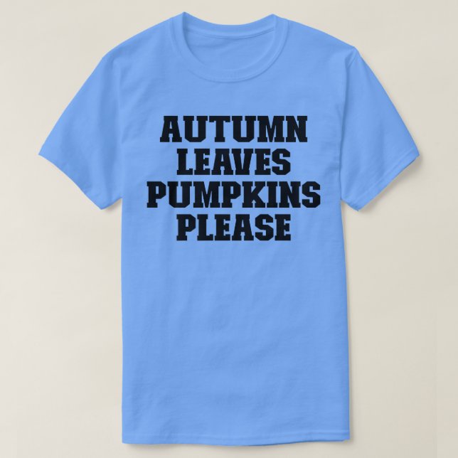 Camiseta Divertido deporte al decir que el otoño deja calab (Diseño del anverso)