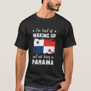 Camiseta Divertido Despertar en Panamá Bandera Panameña Pan