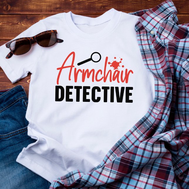 Camiseta Divertido detective de salón de crímenes verdadero (Subido por el creador)