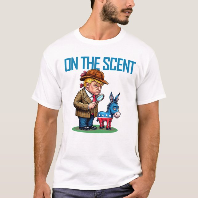 Camiseta Divertido detective político Personalizado en el o (Anverso)