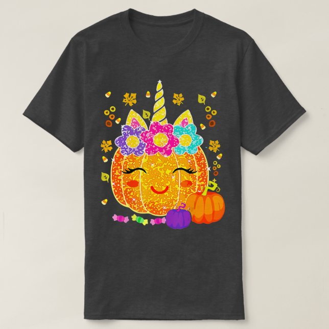 Camiseta Divertido Día de Acción de Gracias de Calabaza de  (Diseño del anverso)