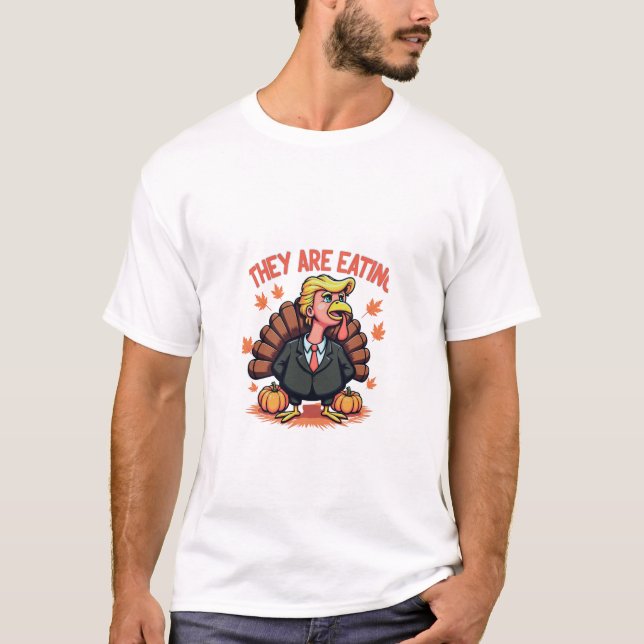 Camiseta Divertido Día de Acción de Gracias de Trump en Tur (Anverso)