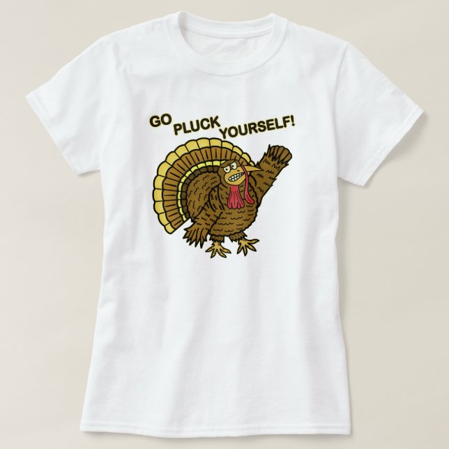 Camiseta Divertido Día de Acción de Gracias, Turkey Pun (Diseño del anverso)