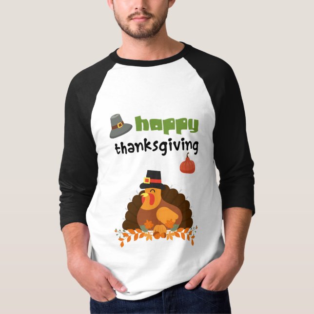 Camiseta Divertido Día de Acción de Gracias Turquía (Anverso)