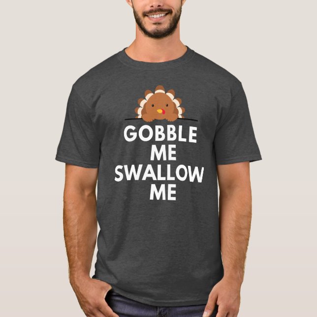 Camiseta Divertido Día de Acción de Gracias Turquía me devo (Anverso)