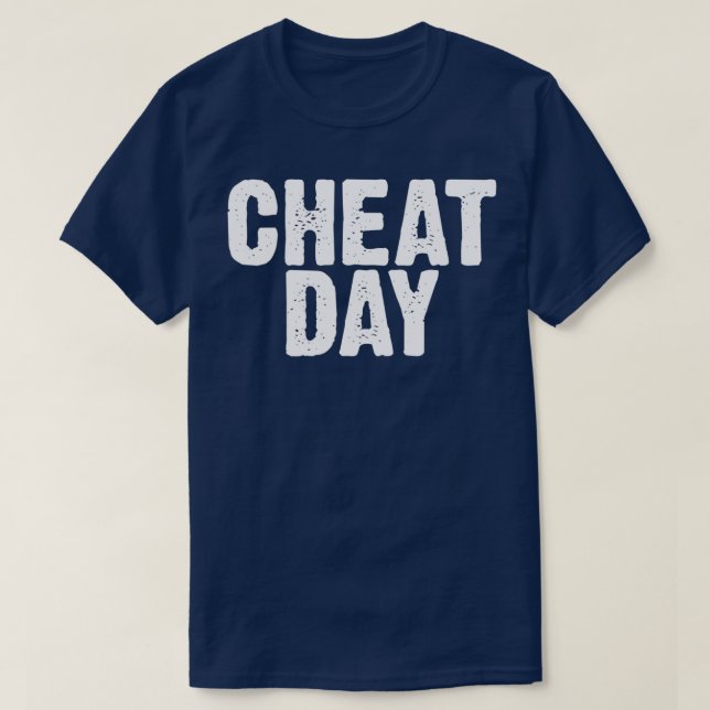 Camiseta Divertido Día de Cheat Gimnasio Carbohidratos poco (Diseño del anverso)
