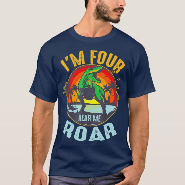 Camiseta Divertido Día De Cumpleaños Me Escucho Regalo Roar (Anverso)