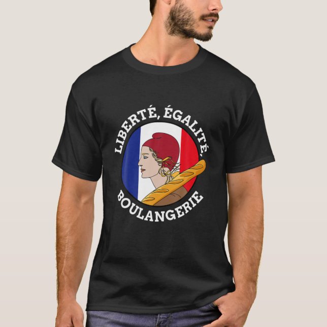 Camiseta Divertido Día de la Bastilla, Marianne De Francia, (Anverso)
