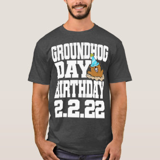 Camiseta Divertido Día de la Groundhog Cumpleaños 2