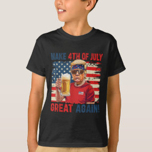 Camiseta Divertido Día de la Independencia de Trump hace de