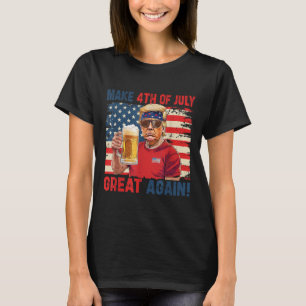 Camiseta Divertido Día de la Independencia de Trump hace de