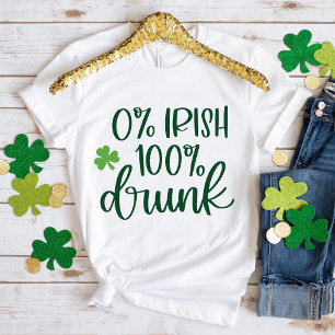 Camiseta Divertido Día de San Patricio, irlandés cero por c