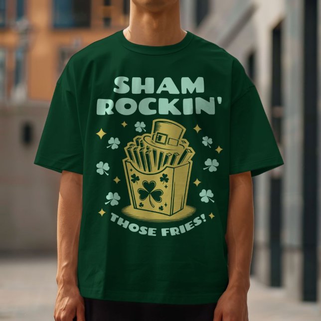 Camiseta Divertido Día de San Patricio Shamrockin' Esos Fri (Oversized effect)