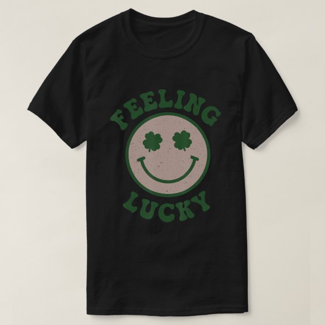 Camiseta Divertido Día de San Patricio sintiendo un meme de (Diseño del anverso)