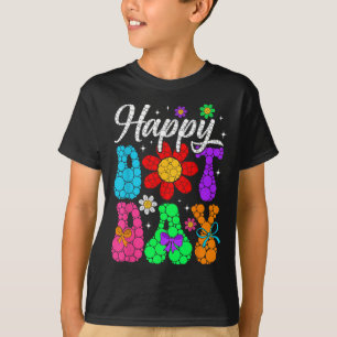 Camiseta Divertido día feliz Polka Dot Estudiantes de Arte 