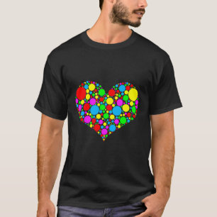 Camiseta Divertido Día Internacional del Dot Heart Feliz Dí