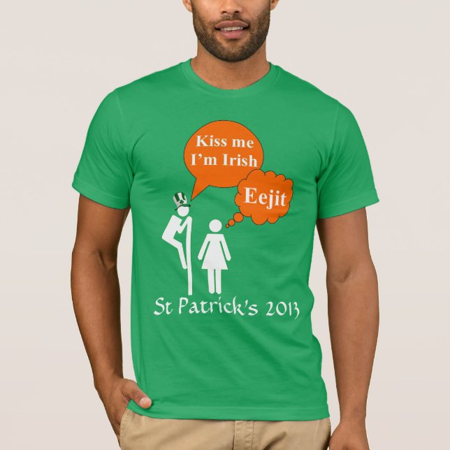 Camiseta Divertido Día Irlandés de San Patricio (Anverso)