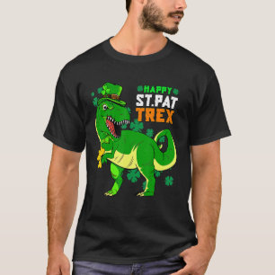 Camiseta Divertido Día St Pat Trex Tees St Patrick Dinosaur