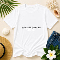 Divertido dialecto de las Islas Caimán Geezum Peet