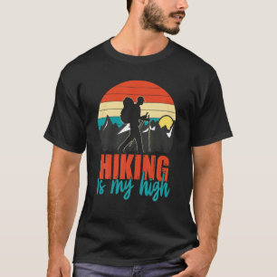 Camiseta Divertido Dice 'Senderismo es mi prioridad' para l