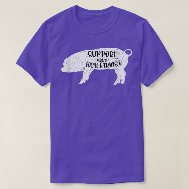 Camiseta Divertido dicho animal ganadero de cría de cerdos (Diseño del anverso)