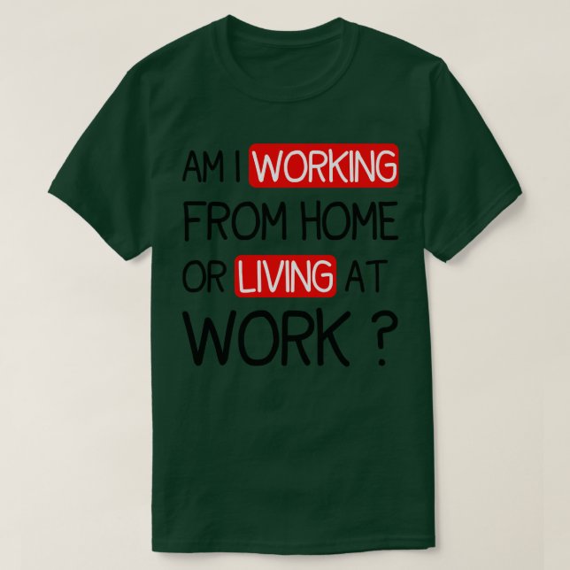 CAMISETA DIVERTIDO DICIENDO QUE ESTOY TRABAJANDO DESDE CASA (Diseño del anverso)
