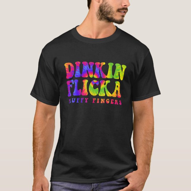 Camiseta Divertido Dinkin Flicka Fluffy Fingers ropa camise (Anverso)
