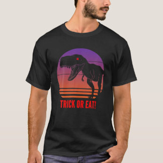 Camiseta Divertido Dinosaurio De Halloween T Rex Trick O Tr