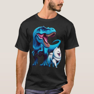 Camiseta Divertido Dinosaurio Estadounidense Eskimo Dog Wal