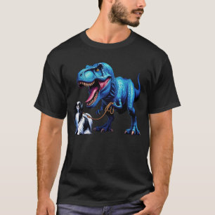 Camiseta Divertido Dinosaurio Japonés Chin Walking Dog Love