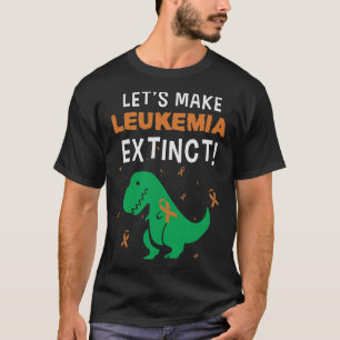 Camiseta Divertido Dinosaurio T rex Leukemia Cáncer Concien