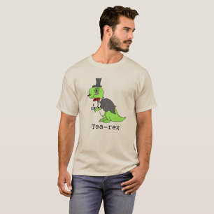 Camiseta Divertido dinosaurio 'Tea-rex'