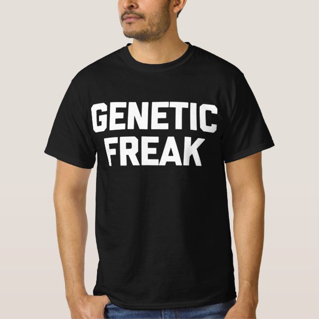 Camiseta Divertido discurso de Freak T-Shirt genético (Anverso)