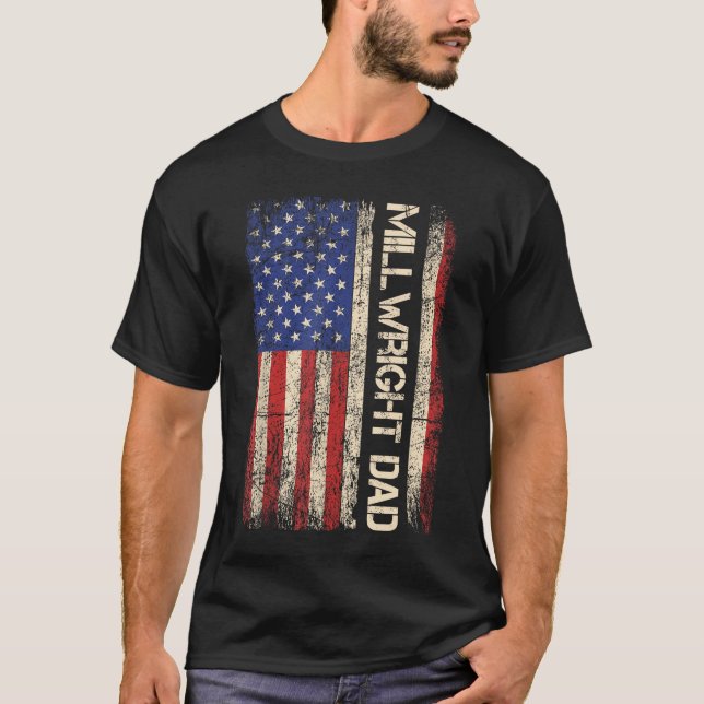 Camiseta Divertido discurso de Millwright para los hombres  (Anverso)