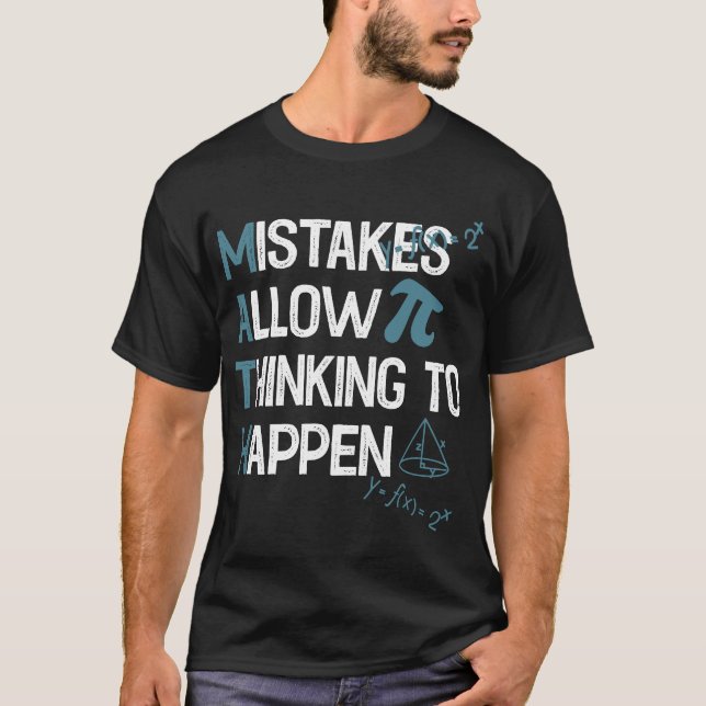 Camiseta Divertido discurso del profesor de matemáticas vin (Anverso)