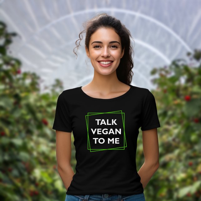 Camiseta Divertido discurso vegan para mí, activismo verde  (Subido por el creador)