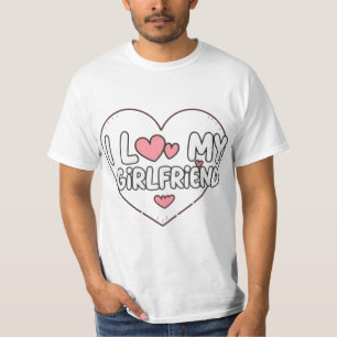 Camiseta Divertido Diseño de 'Amo a Mi Novia' para Novio Gi