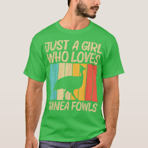 Camiseta Divertido diseño de aves guineanas para Chicas muj