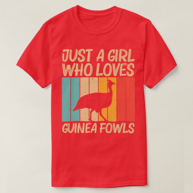 Camiseta Divertido diseño de aves guineanas para Chicas muj (Diseño del anverso)