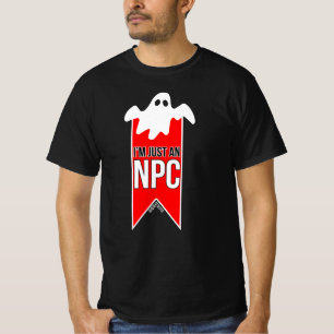 Camiseta Divertido diseño de Halloween, solo soy un NPC