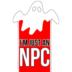 Camiseta Divertido diseño de Halloween, solo soy un NPC