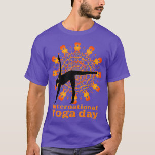 Camiseta Divertido diseño del Día Internacional del Yoga pa